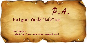 Pelger Arétász névjegykártya